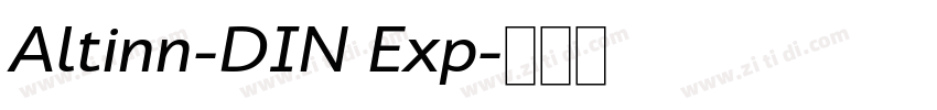 Altinn-DIN Exp字体转换